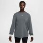 Nike W Nk One Relaxed Df Ls Top - smoke grey/htr/white