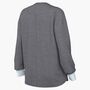 Nike W Nk One Relaxed Df Ls Top - smoke grey/htr/white