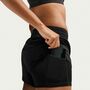 Nike W Nk One Df Mr 3In 2N1 Short - black/white