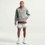 Nike M Nk Club Bb Hoodie Ctb - dk grey heather/lt smoke grey/white