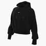 Nike W Nsw Chill Ft Hoody - black/black/sail