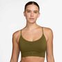 Nike W Np Df Smls Ls Bra - olive flak