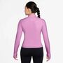 Nike W Nk Df Zenvy Fz Ls Top - lt magenta/white