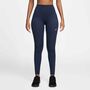 Nike W Nk Df One Hr Tight Useam - midnight navy/white