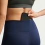 Nike W Nk Df One Hr Tight Useam - midnight navy/white