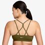 Nike W Nk Df Zenvy Strappy Bra - olive flak/white