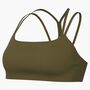 Nike W Nk Df Zenvy Strappy Bra - olive flak/white