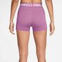Nike W Np Df 365 Mr 3In Short Usm - lt magenta/white