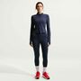 Nike W Nk Df One Hr 7/8 Tight Useam - midnight navy/white