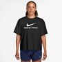 Nike W Np Df 365 Ss Loose Top - black/white