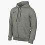 Nike M Nk Park26 Flc Fz Hoodie - dk grey heather/black