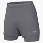 Nike M Nk Df Stride 5In Hybrid Shrt - smoke grey/reflective silv