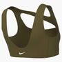 Nike W Nk Df Zenvy Bra Cs Ssnl - olive flak/white