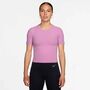 Nike W Nk Df Zenvy Ss Top - lt magenta/white
