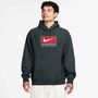 Nike M Nl Solo Swsh Po Hoodie Gfx - black spruce/white