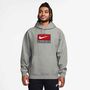 Nike M Nl Solo Swsh Po Hoodie Gfx - dk grey heather/white