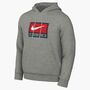 Nike M Nl Solo Swsh Po Hoodie Gfx - dk grey heather/white