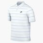 Nike M Nk Club Os Stripe Polo - white/black