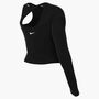 Nike W Nk Df Zenvy Ls Top Cs - black/white/cool grey