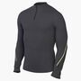 Nike M Nk Dfadv Strk Elt Dril Top - dk smoke grey/black/barely volt/bla