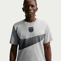 Nike Fcb M Nk Swoosh Tee - dk grey heather