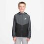 Nike K Nsw Rpl Wr Hd Jkt - smoke grey/black/white