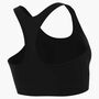 Nike W Nk Swsh Med Spt Unpadded Bra - black/white