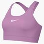 Nike W Nk Swsh Med Spt Unpadded Bra - lt magenta/white