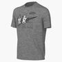 Nike K Nsw Tee Club Script - dk grey heather