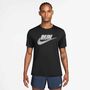 Nike M Nk Df Uv Miler Run Energy Ss - black/white