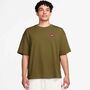 Nike M Nl Ss Boxy Knit Top - olive flak