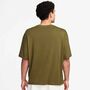 Nike M Nl Ss Boxy Knit Top - olive flak