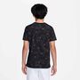 Nike K Nsw Tee Hbr Aop - black/white