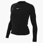 Nike W Nsw Ls Tee Rib Tight - black/white