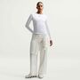 Nike W Nsw Ls Tee Rib Tight - white/black