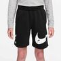 Nike K Nsw Club Ft Short Brand Ng - black/white