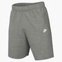 Nike M Nk Club Ft Os Flc Short - dk grey heather/lt smoke grey/white