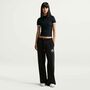 Nike W Nk Ss Fitted Top Gls - black