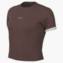 Nike W Nk Ss Fitted Top Gls - lt chocolate