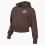 Nike W Nk Phnx Flc Fz Hd Gls - lt chocolate