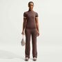 Nike W Nk Flared Pant Gls - lt chocolate