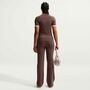 Nike W Nk Flared Pant Gls - lt chocolate