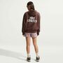Nike W Nk Phnx Flc Po Hd Ls - lt chocolate