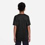 Nike K Nk Df Miler Ss Top - black/htr/reflective silv