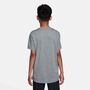 Nike K Nk Df Miler Ss Top - smoke grey/htr/reflective silv