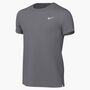 Nike K Nk Df Miler Ss Top - smoke grey/htr/reflective silv
