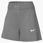 Nike W Nsw Phnx Flc Mr Std 4In Shrt - dk grey heather/sail