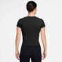 Nike W Np Df Smls Ss Top - black