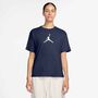 Nike W J Jumpman Ss Gf Tee Hbr 2 - midnight navy/white