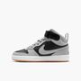 Nike Court Borough Mid 2 (Gs) - black/lt smoke grey-white-gum med b